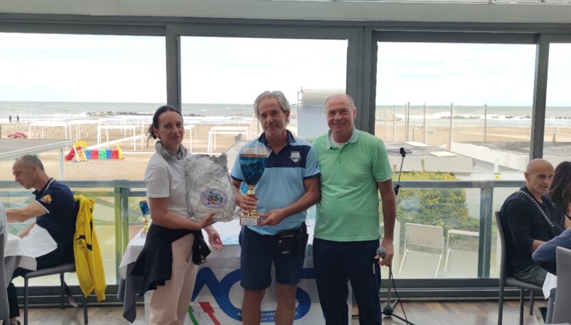 Premiazione Foligno calcio over 50 vicecampione nazionale 2023