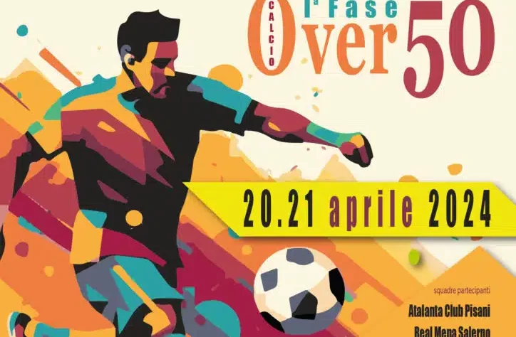 Locandina Campionato Nazionale di Calcio Over 50 Cascia (Pg), 20-21 aprile 2024