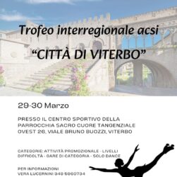 Locandina Trofeo Interregionale Acsi "Città di Viterbo", 29-30 Marzo