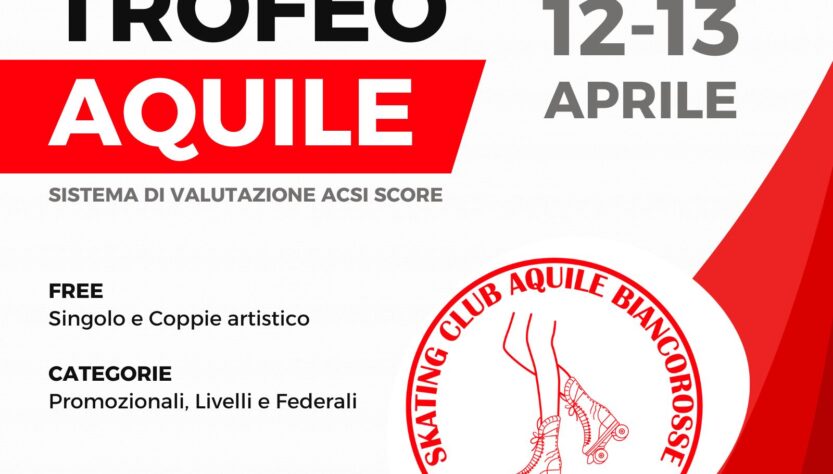 Locandina Trofeo Aquile 2025 Pattinaggio artistico Staranzano (GO)