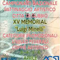 Locandina Campionato Naz. Città di Gubbio - XV Memorial "Luigi Minelli" (PG), 03-04-05-06 Aprile 2025