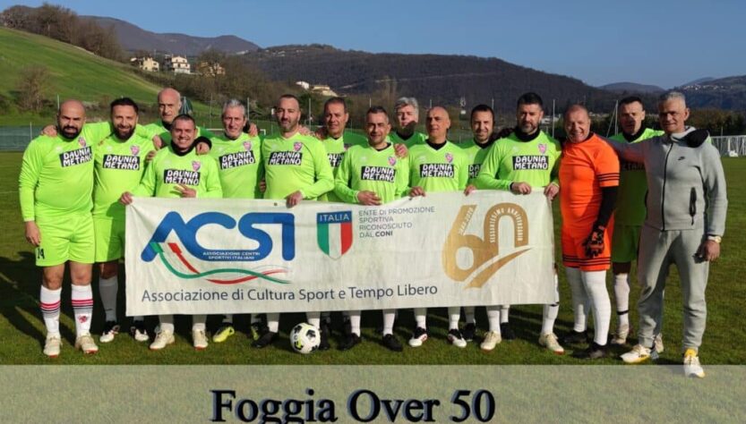 Foggia Over 50 al Campionato Nazionale Calcio Acsi a Cascia