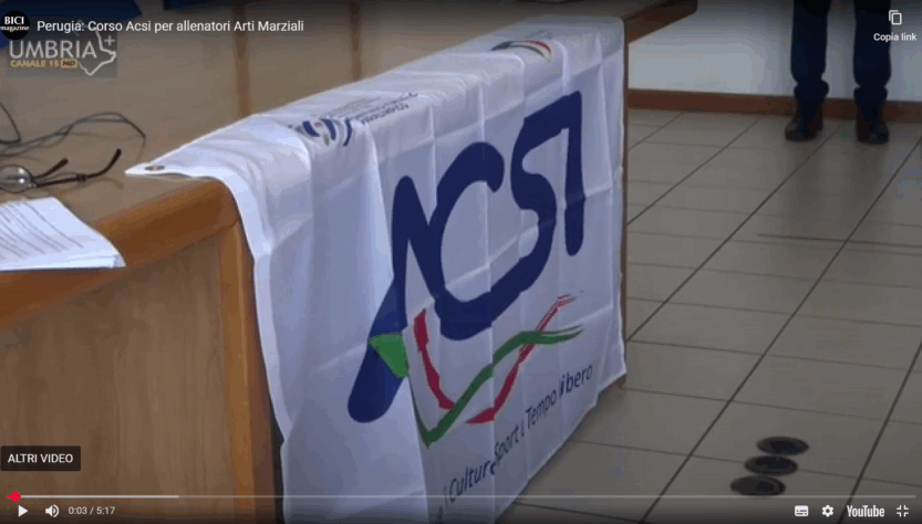 Corso Acsi per allenatori Arti Marziali, Perugia 10-11 e 24-25 maggio 2025