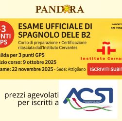 Locandina Esame ufficiale di spagnolo Dele B2 Pandora