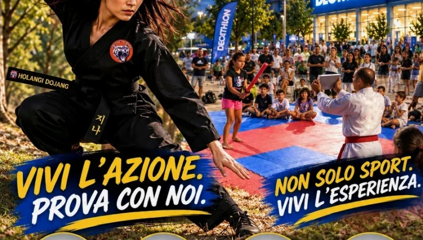 Locandina Holangi Dojang Martial Arts School - ASD Hapkido Perugia al Decathlon Club Day Perugia – 19 SETTEMBRE 2026